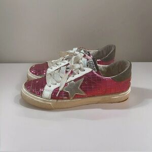 Golden Goose May Women’s size 38 pink mirror disco